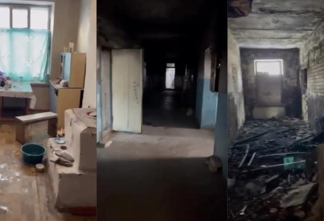 Две семьи в Семее остались зимовать в аварийном доме
