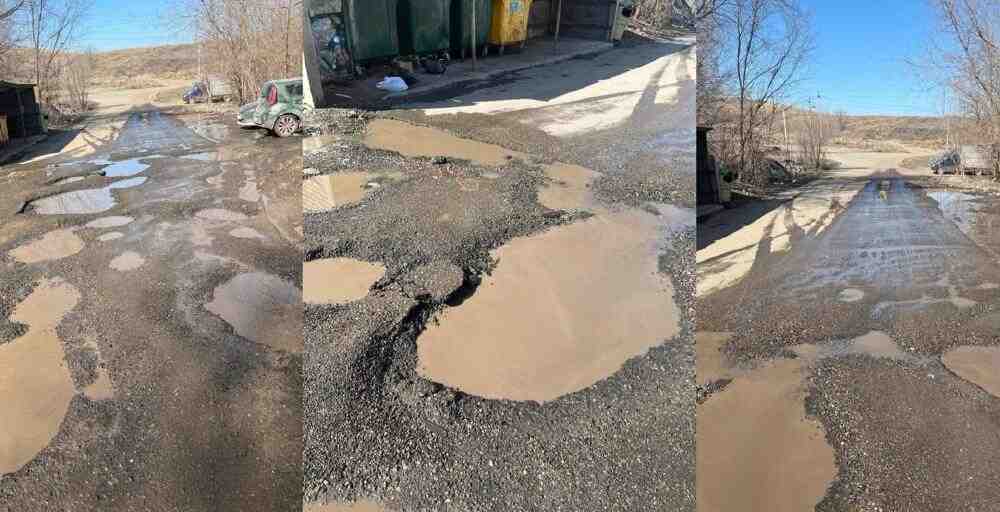 Автомобилисты Усть-Каменогорска просят залатать ямы