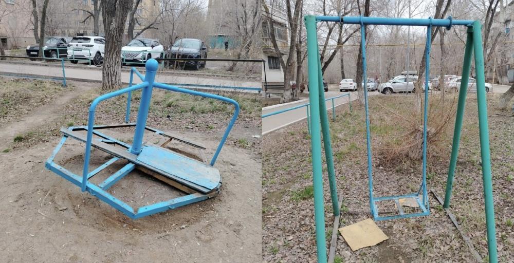 Қарағандылықтар қорқынышты балалар алаңын көрсетті